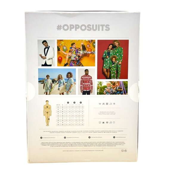 OppoSuits Sesame Street Multi Colored Suit Set Jacket Pants Tie Slim Size 36 NEW - Picture 5 of 11